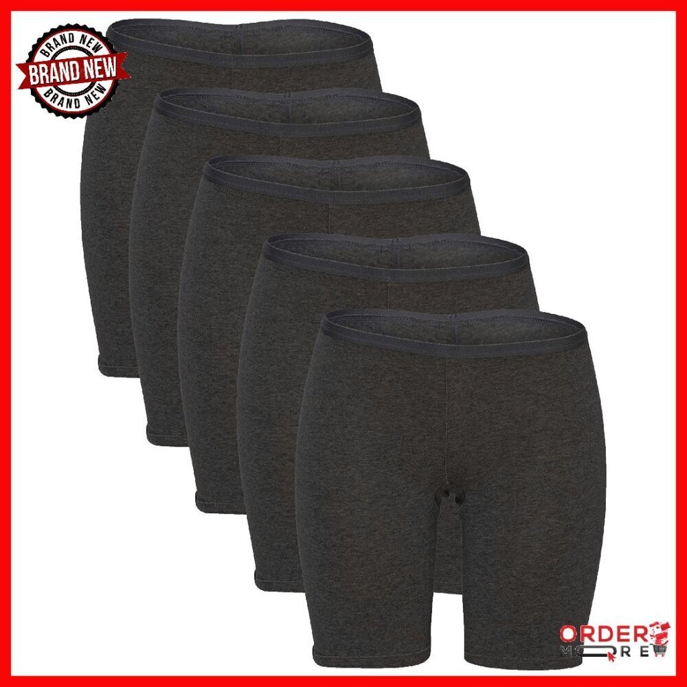 Women's Cotton Boyshort Underwear 6.5" Leg Anti-Chafe Plus Size